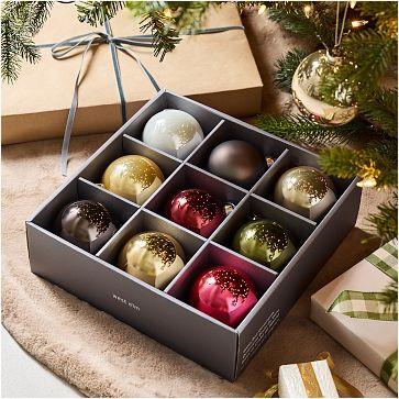 Pure Boxed Ornaments (Set of 25) | West Elm (US)