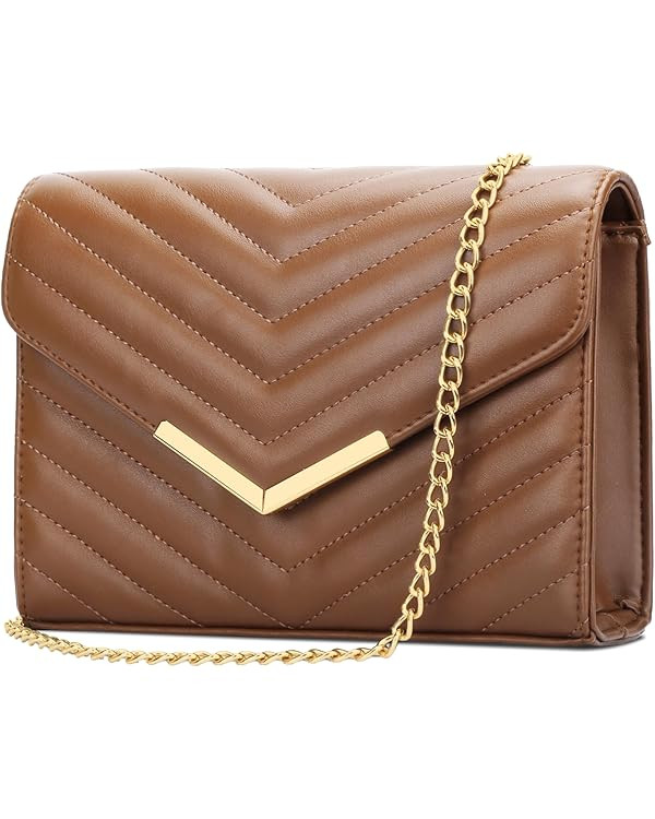 KKXIU Women Formal Vegan Leather Evening Envelope Clutch Purses and Handbags for Party Wedding Pr... | Amazon (US)