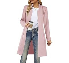 Grlasen Womens Wool Blend Long Pea Coats Jackets Slim Fit Open Front Outerwear Casual Winter Over... | Amazon (US)