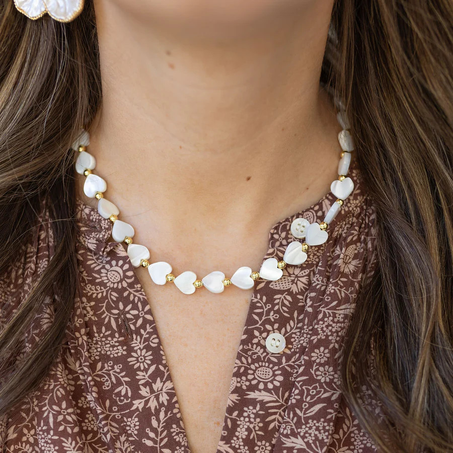 Mother of Pearl Heart Necklace | Erin McDermott Jewelry