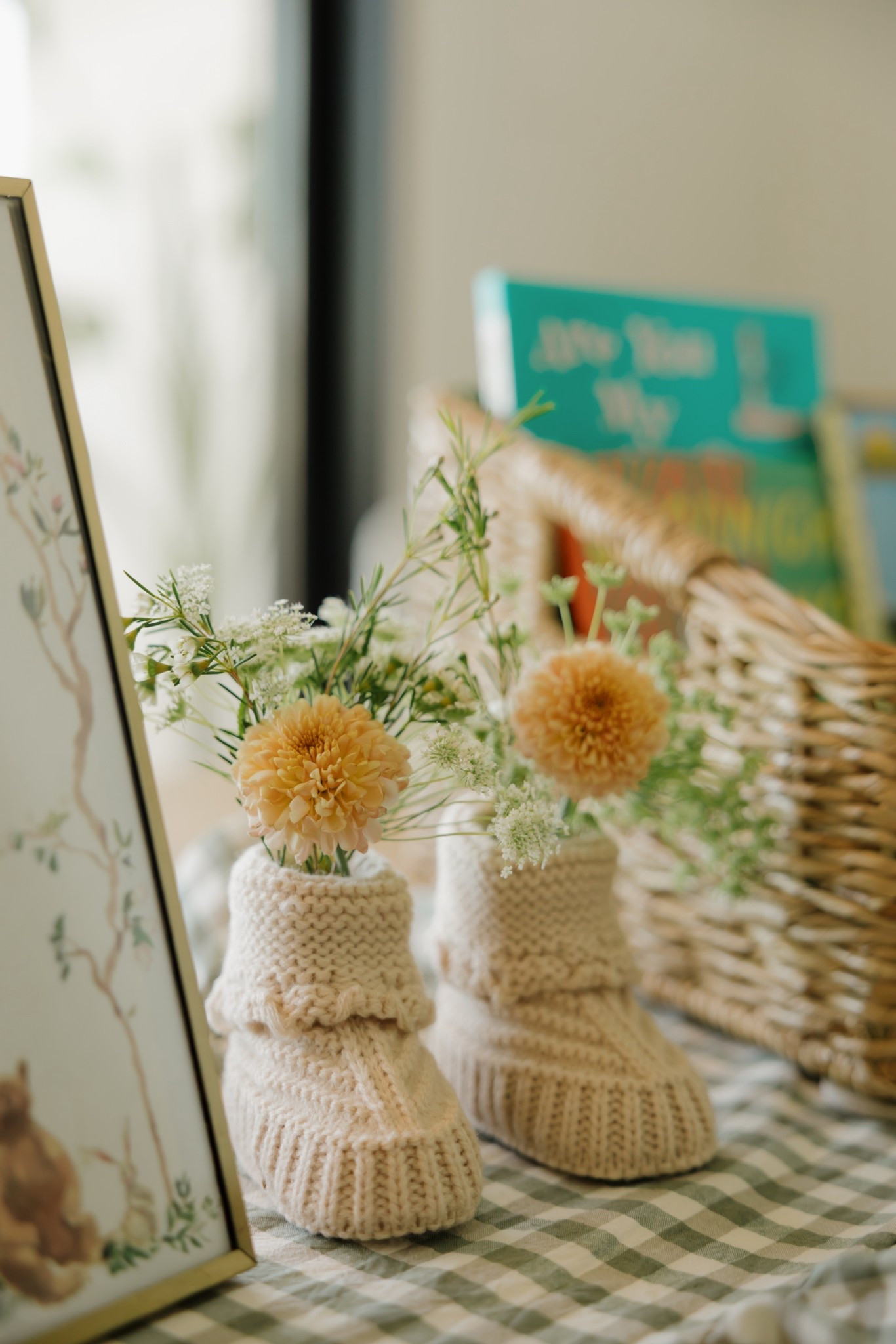 Saw this on Pinterest and had to recreate! The best quality baby knit newborn booties from shein for only $7!! They added the cutest touch for decor! 

#LTKKids #LTKBaby #LTKmomlife