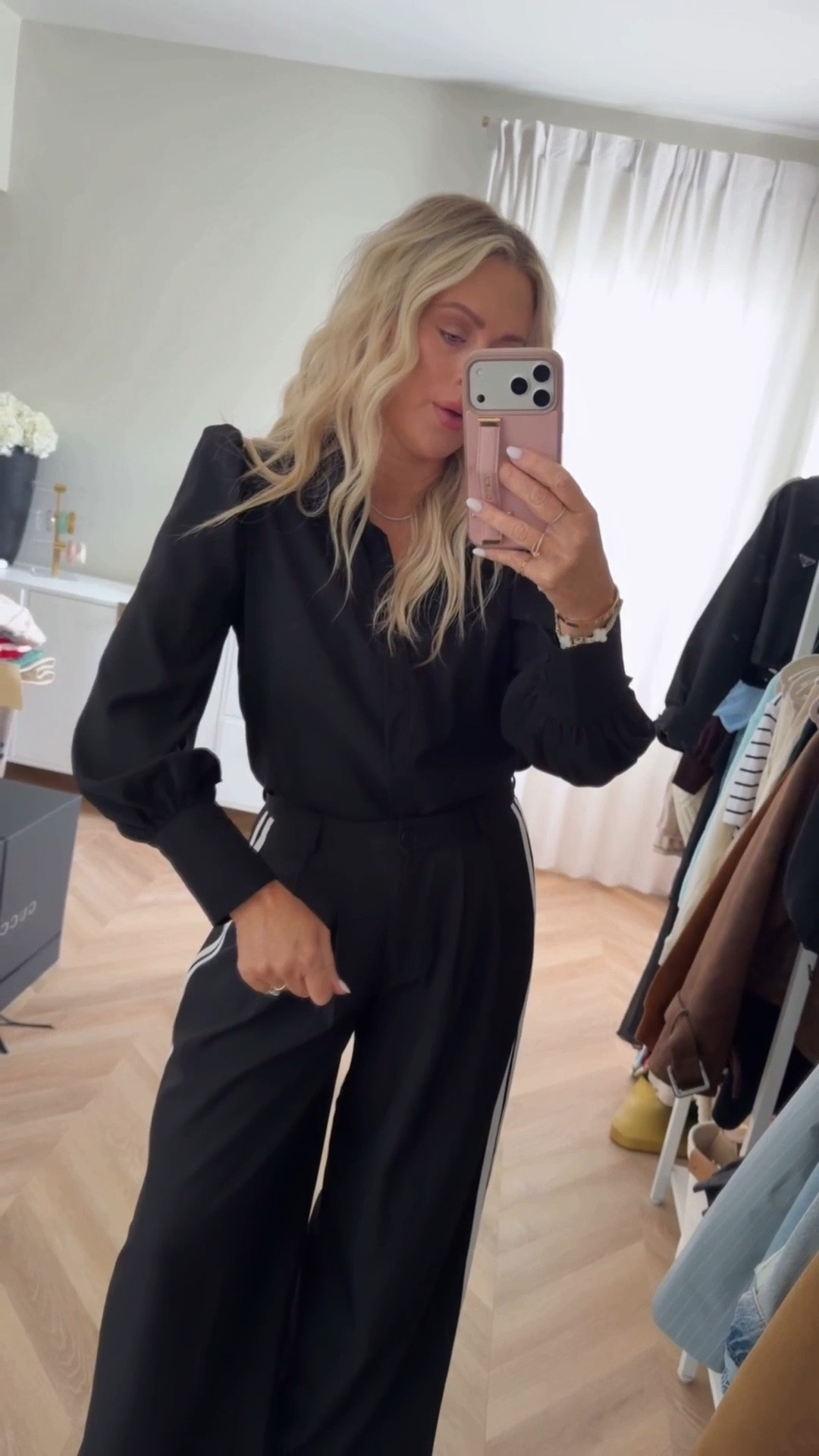 The best Amazon blouses EVER💯✨! I am in small in both. More colors. Washes so well too! 

Business casual. Button down. Track pants. Date night. Workwear.

#LTKootd #LTKWorkwear #LTKOver40