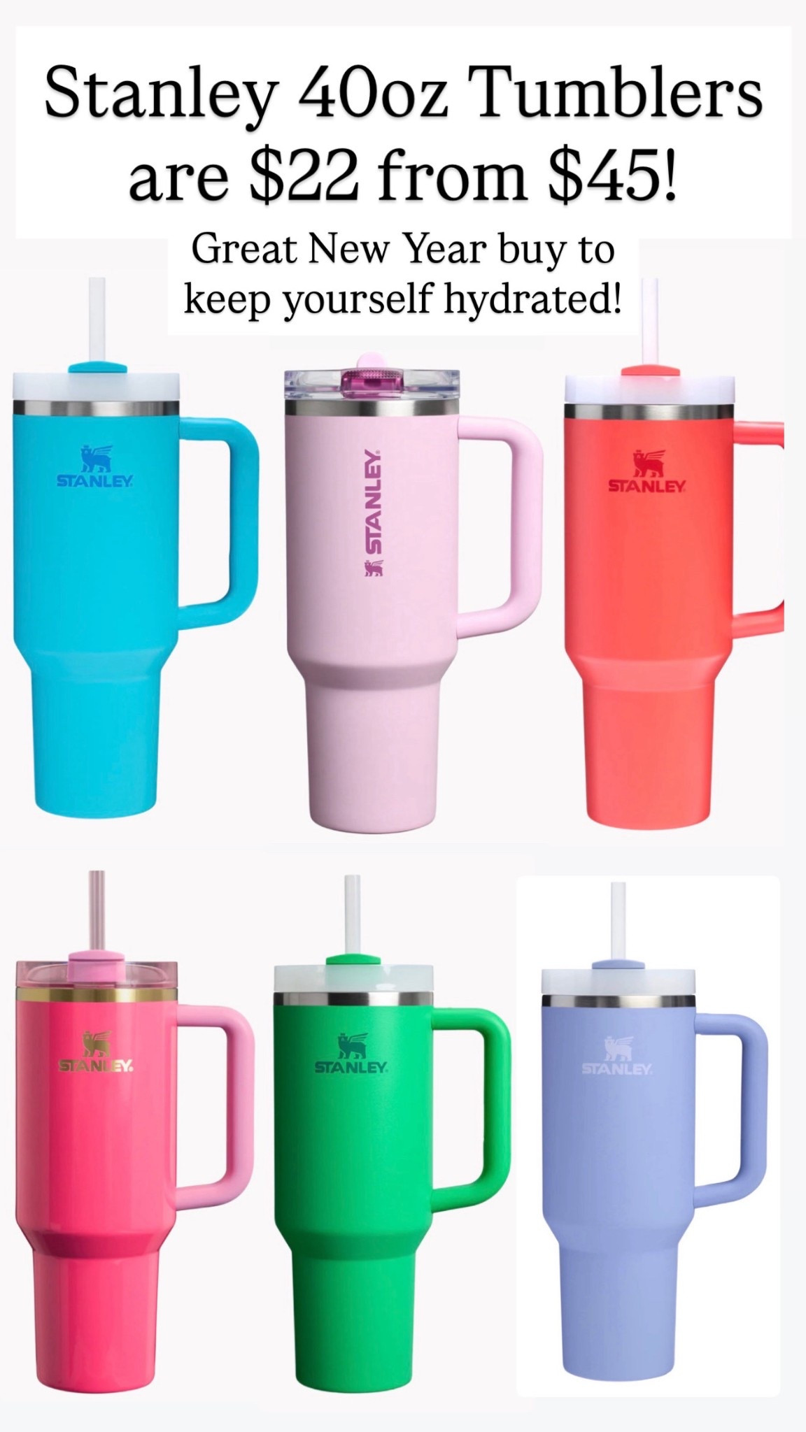 Stanley 40 oz tumblers are on SALE!!!! Only $22 from $45!!!! 

#LTKActive #LTKFindsUnder50 #LTKHome