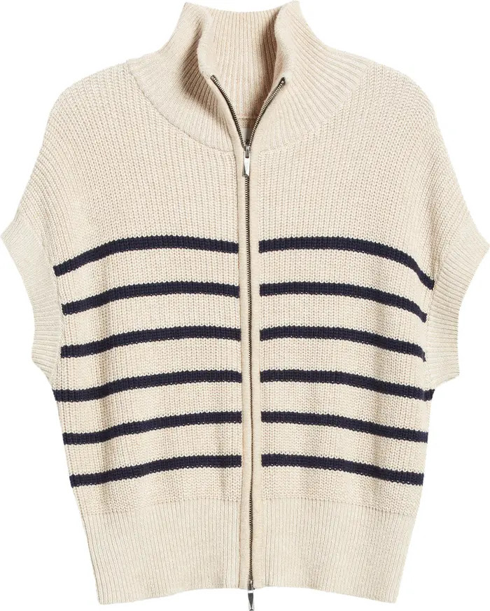 NIC+ZOE Stripe Shaker Zip Cardigan | Nordstrom | Nordstrom