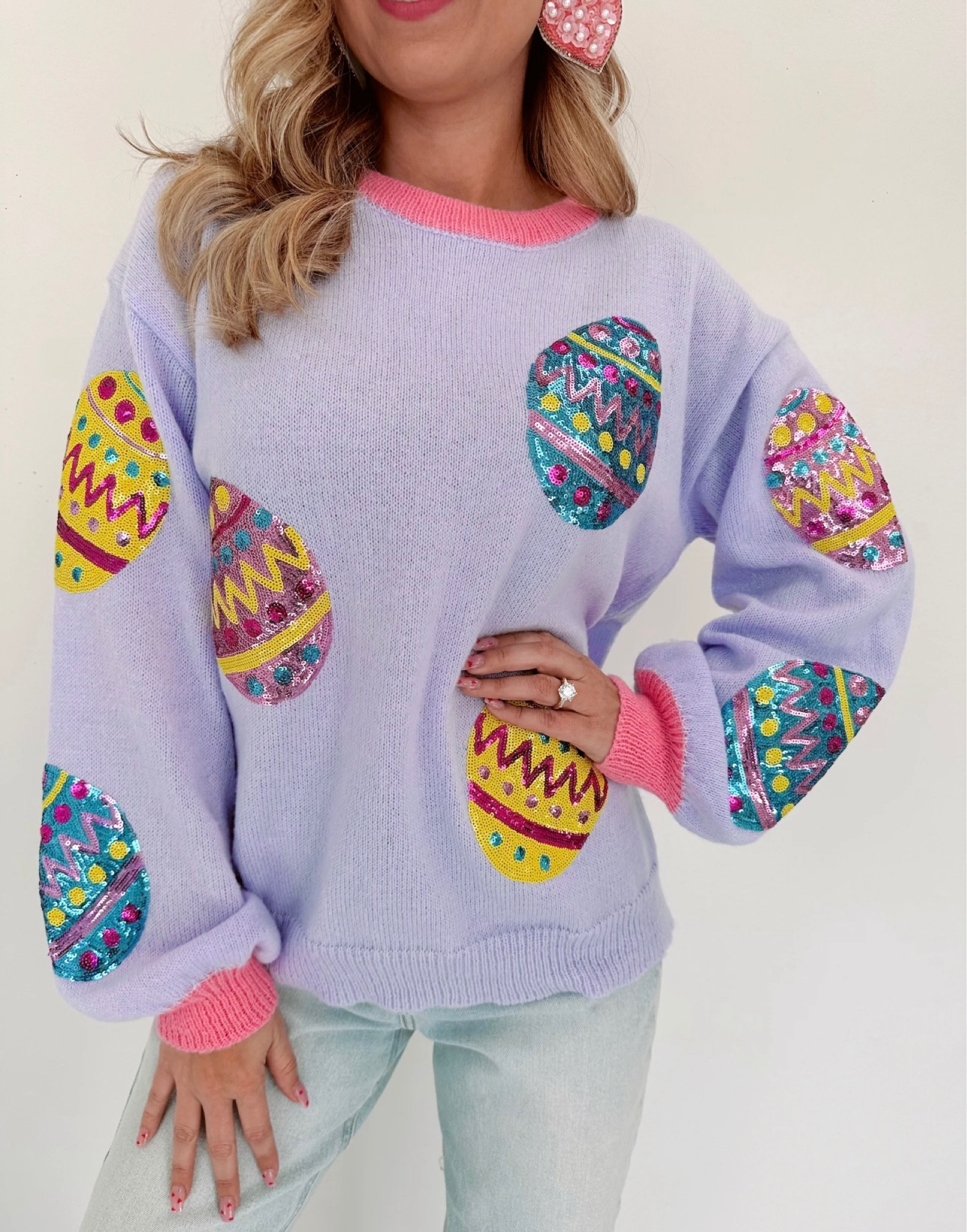 just grabbed the cutest sweater for Easter 💖🐇 comes in 3 diff colors + runs generous 

Easter style, Easter outfit, spring outfits, transition pieces, sequin

#LTKMostLoved #LTKstyletip #LTKSeasonal