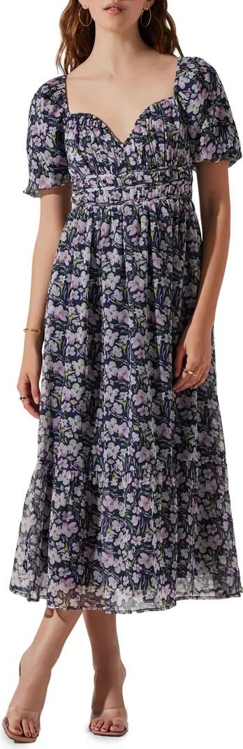 Floral Sweetheart Neck Dress | Nordstrom