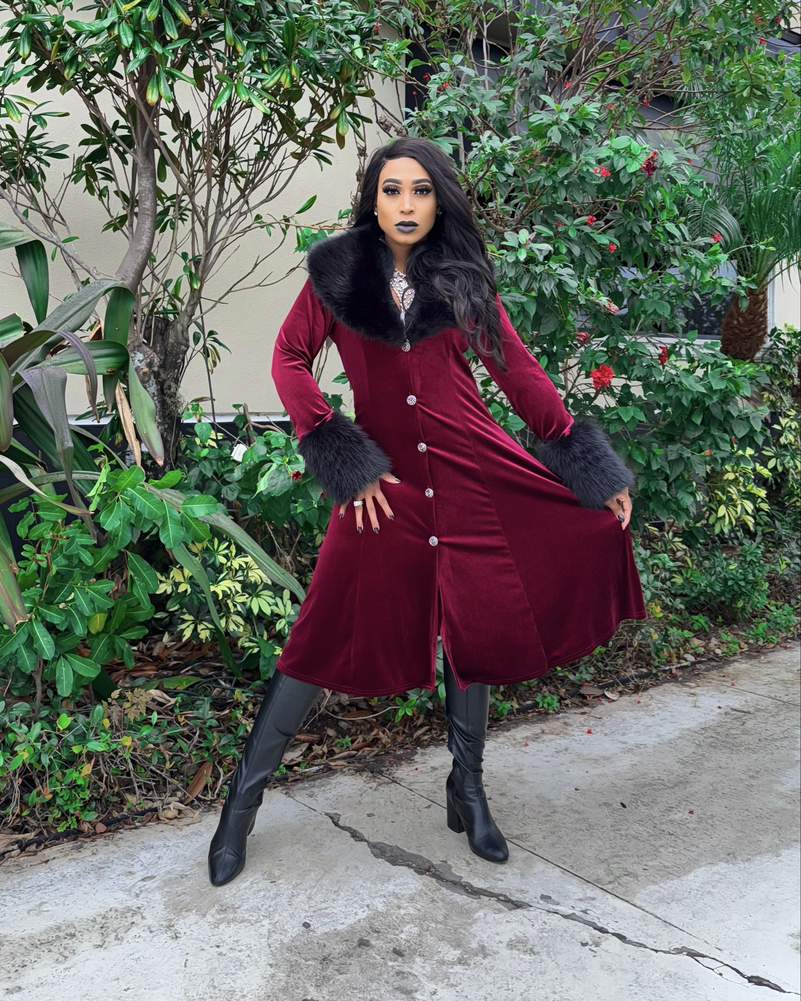 The outfit is giving rush auntie vibes ✨💅🏽✨ I am loving this coat from SHEIN 🔥🔥🔥🔥

#LTKStyleTip #LTKShoeCrush #LTKFindsUnder100