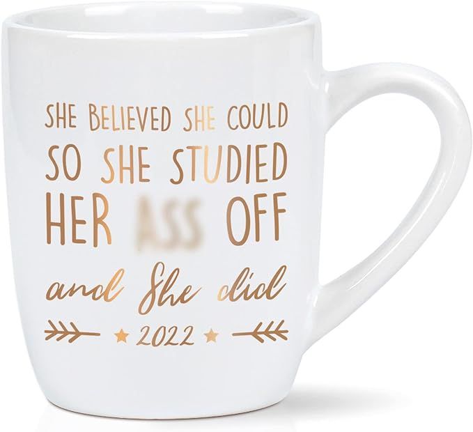Maustic Graduation Gifts for Her 2022, She Believed She Could So She Did Mug, Congratulations Gif... | Amazon (US)