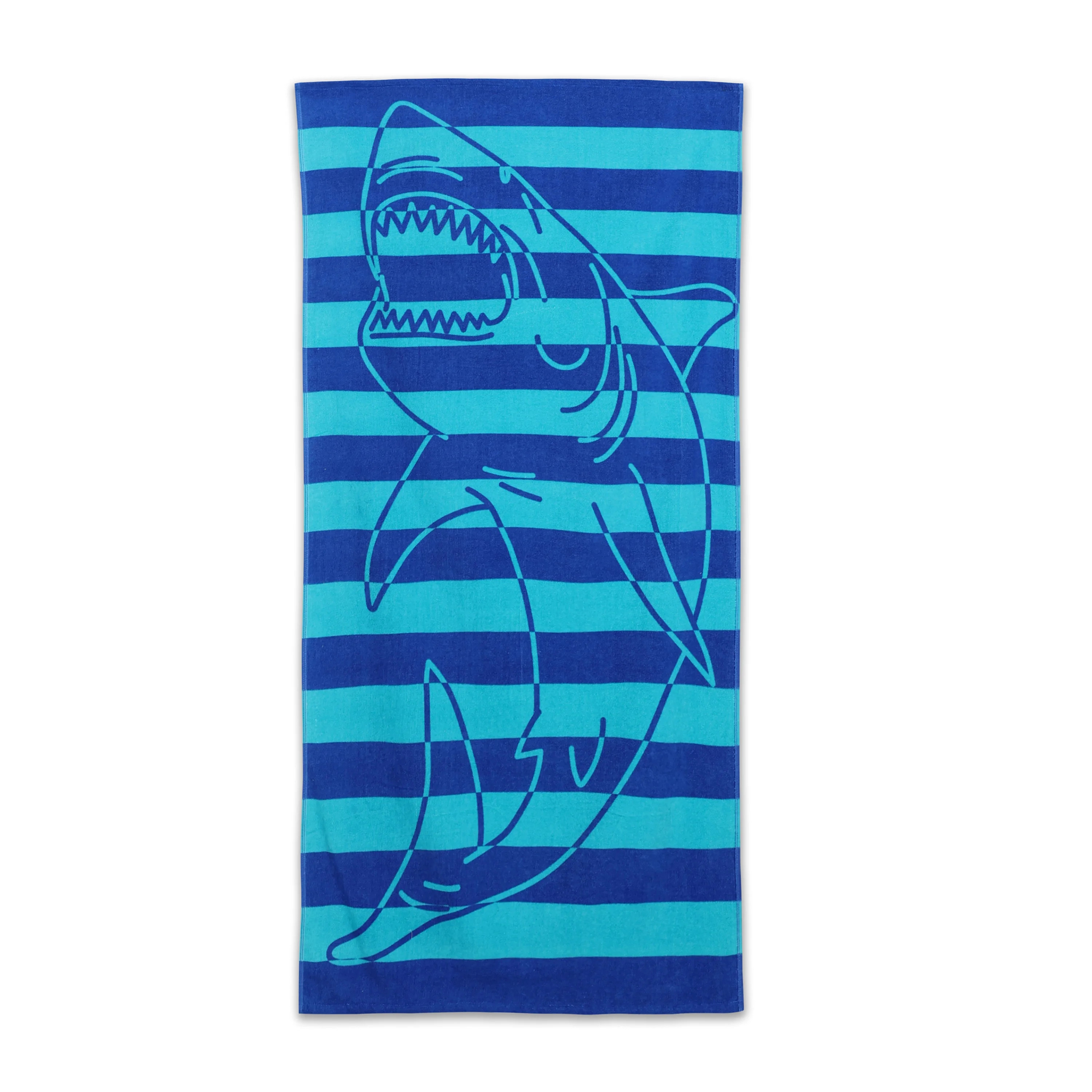 Mainstays Kids Cotton Blend Beach Towel, 30 x 60 inches, Shark | Walmart (US)