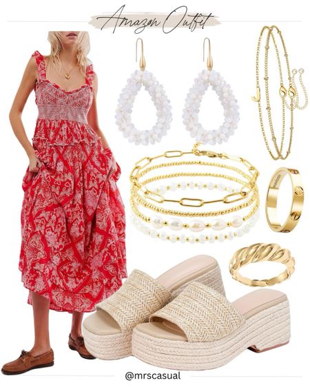 Amazon free people looking dress ❤️ summer outfit idea 

#LTKFindsUnder50 #LTKStyleTip #LTKSeasonal
