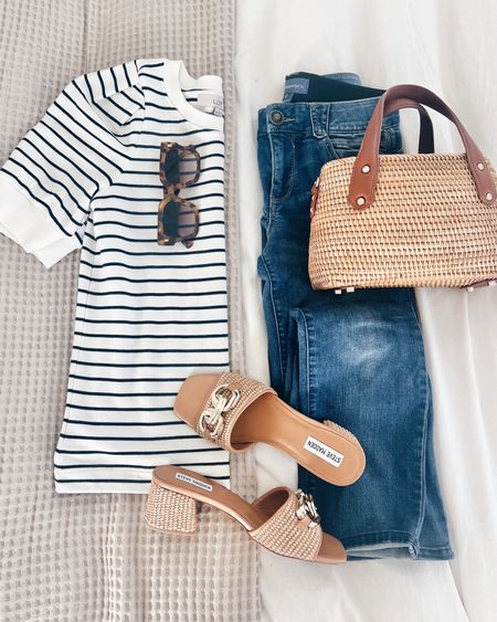 Spring outfit. Everything fits true to size.

#LTKsalealert #LTKshoecrush #LTKitbag