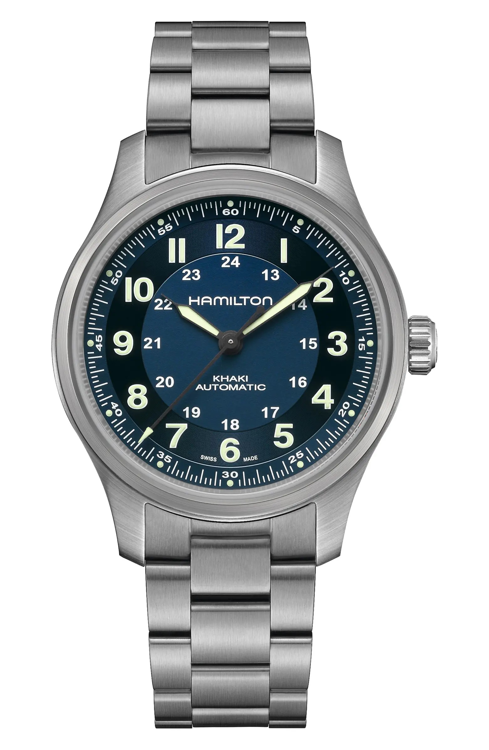 Hamilton Khaki Field Automatic Bracelet Watch, 38mm | Nordstrom | Nordstrom