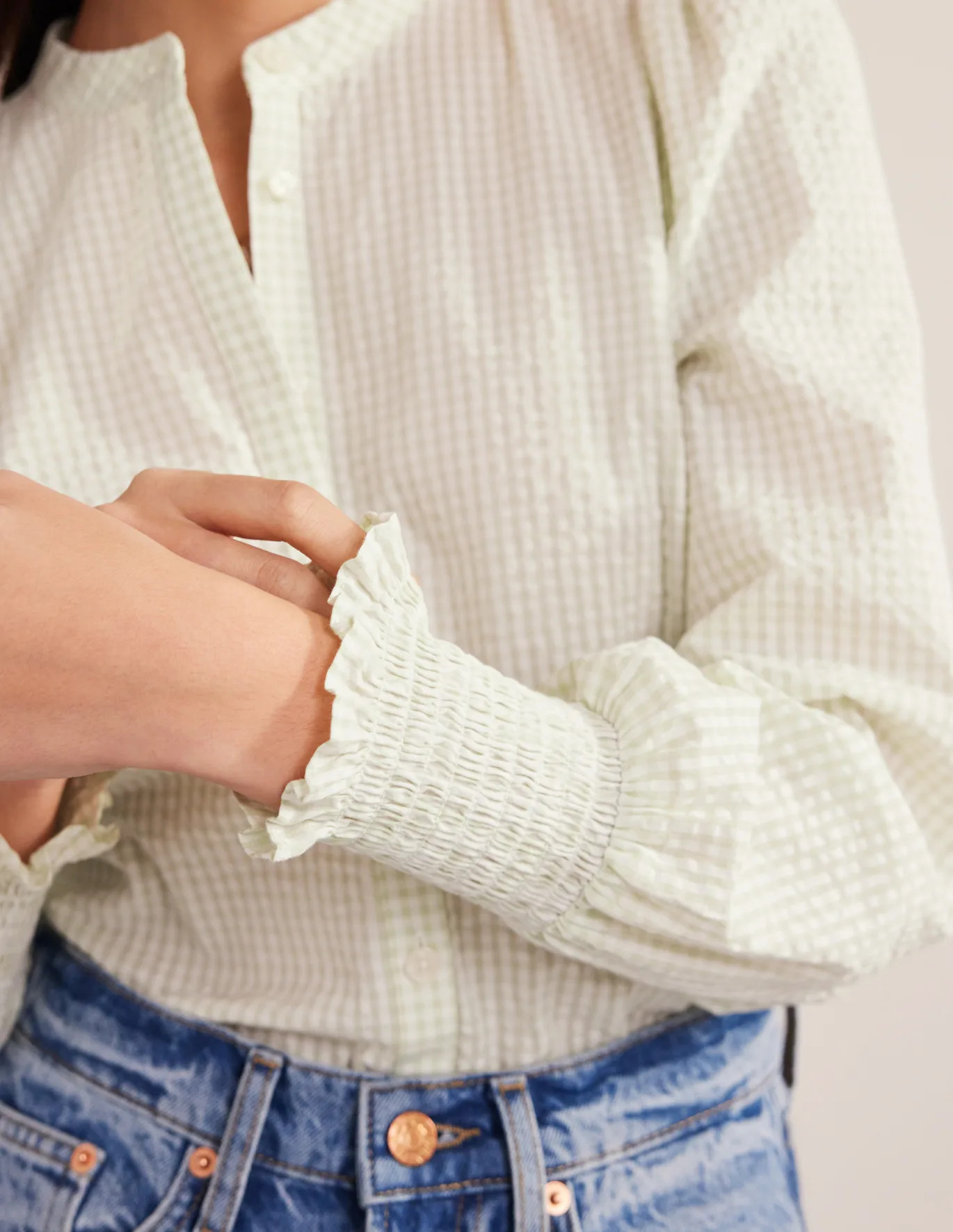 Smocked Cuff Shirt | Boden (US)