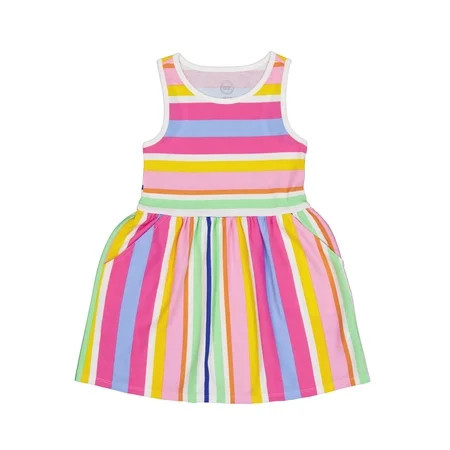 Wonder Nation Girls Tank Play Dress Sizes XS-XLP | Walmart (US)