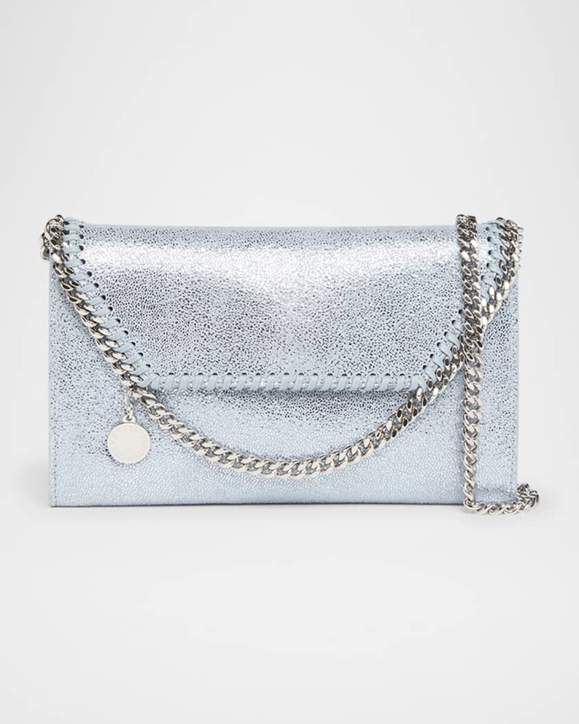 Falabella Mini Eco Shiny Crossbody Bag | Neiman Marcus