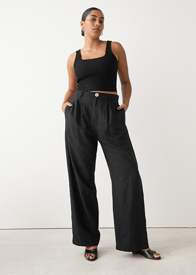 Wide Pleated High Waist Trousers | & Other Stories (EU + UK)