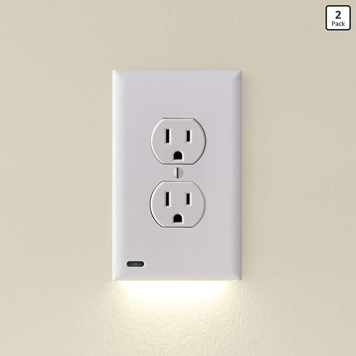 2 Pack - SnapPower GuideLight [For Duplex Outlets] - Replaces Plug-In Night Light - Electrical Re... | Amazon (US)