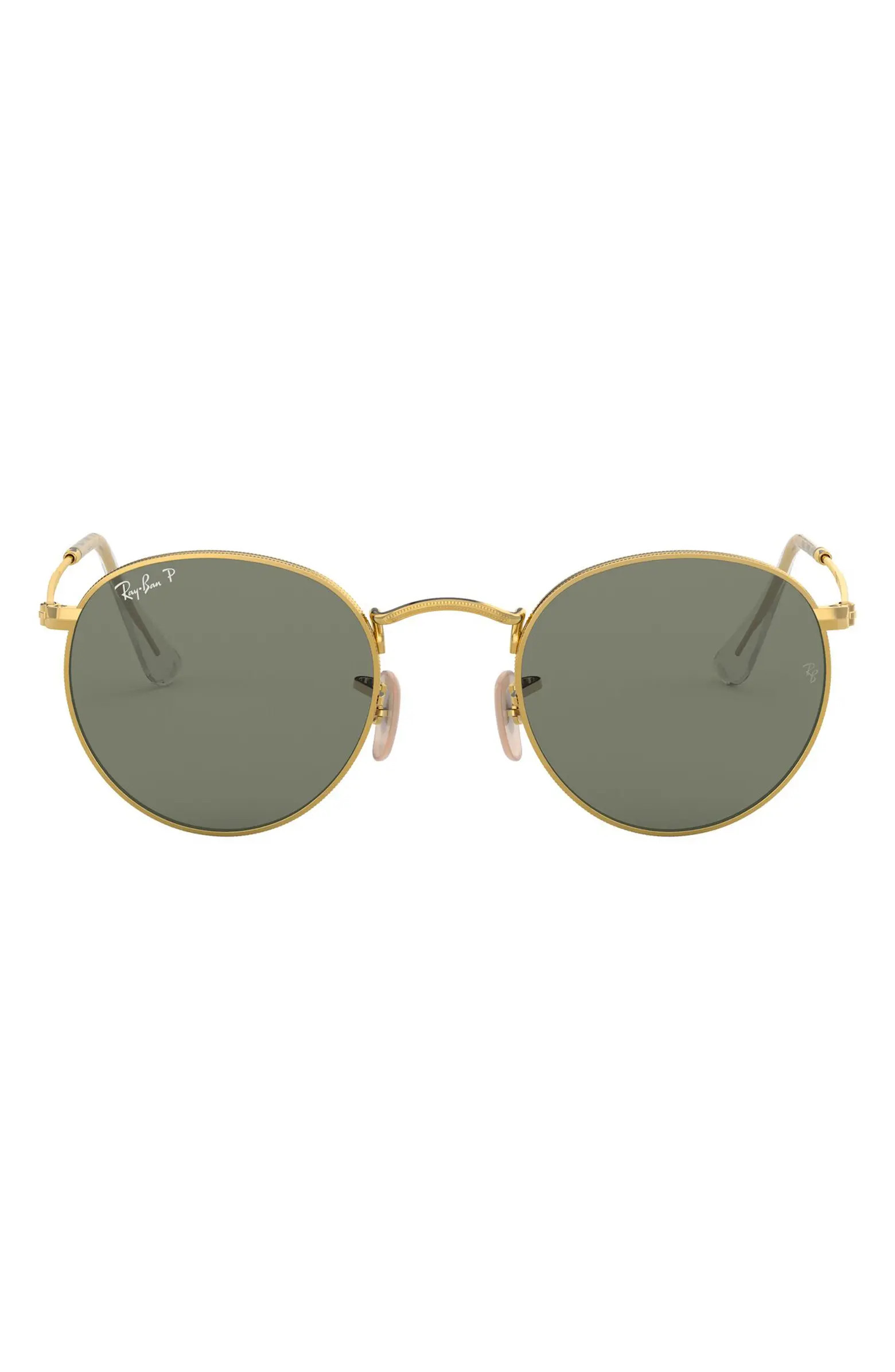 50mm Retro Inspired Round Metal Sunglasses | Nordstrom