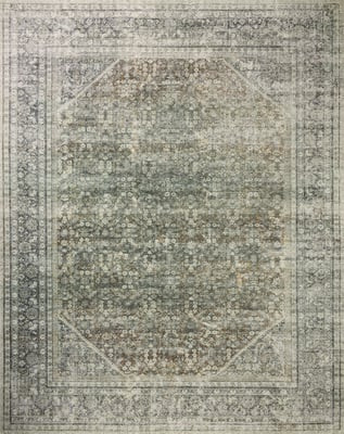 Wimberly WYM-02 Tobacco/Rust Hand-Tufted Printed Area Rug | Rugs Direct