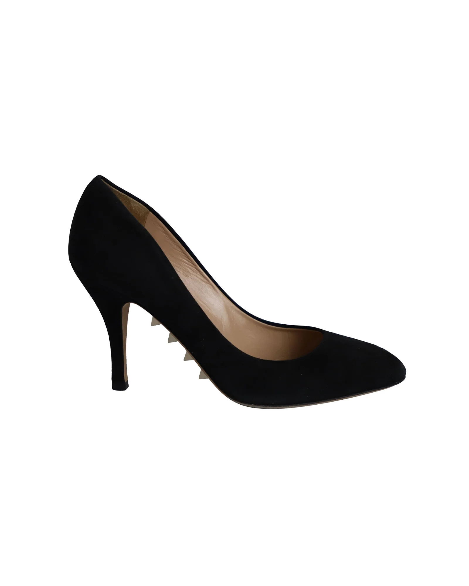 Valentino Garavani Rockstud Sole Pumps in Black Suede | Shop Simon