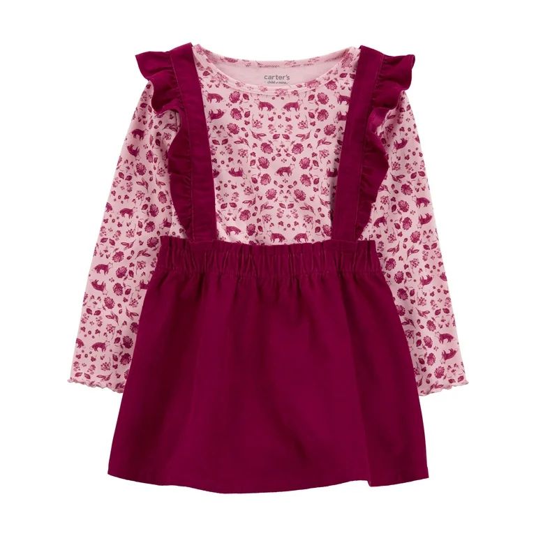 Carter's Child of Mine Toddler Girl Dress, 2-Piece, Sizes 12M-5T | Walmart (US)