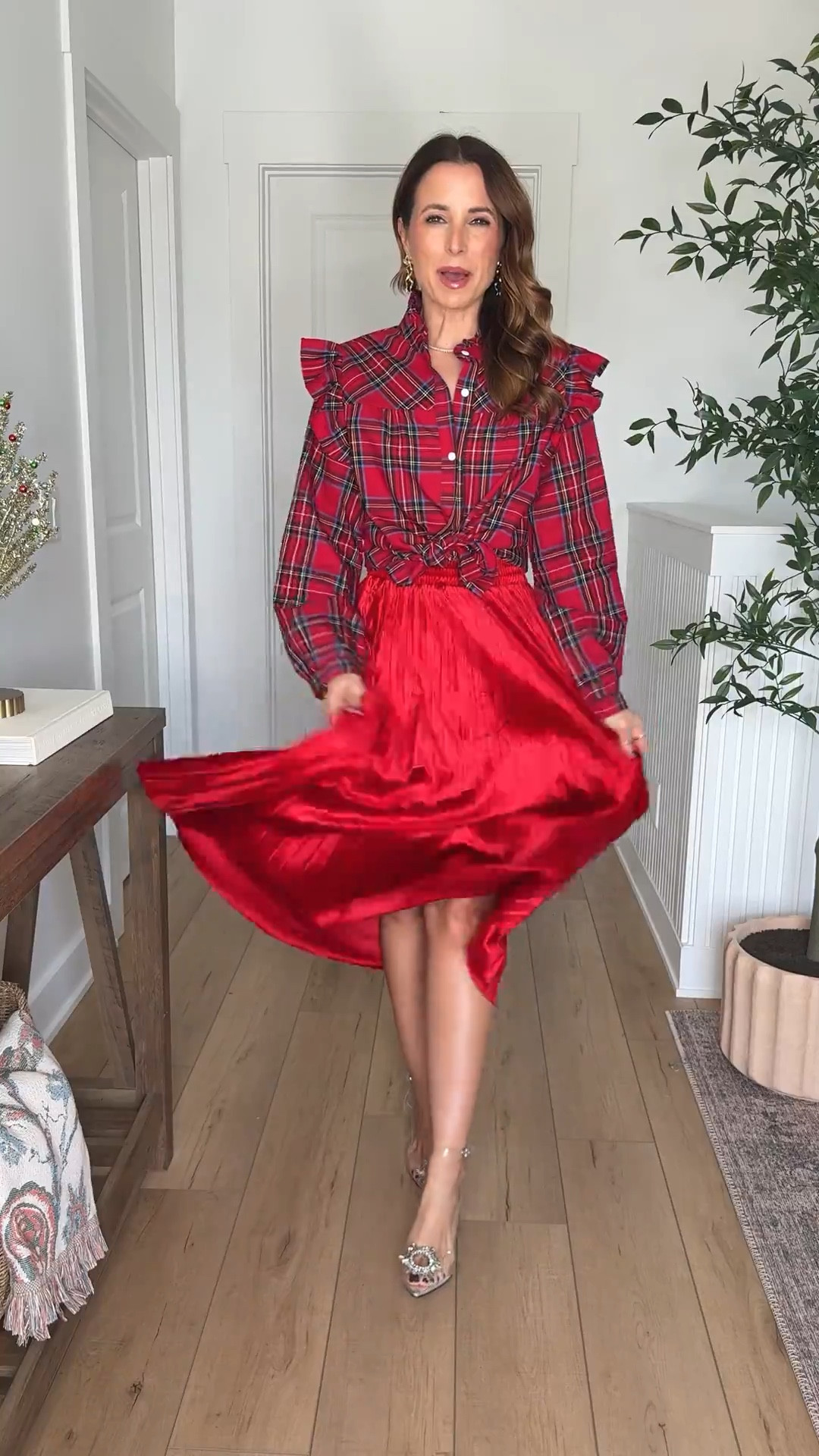 Amazon holiday party dresses. Amazon NYE dresses. Amazon holiday party outfits. Velvet skirt. Party outfits. Plaid shirts. Heels are TTS. I went up half a size in knee high boots. Wearing smallest size in each!

#LTKSeasonal #LTKGiftGuide #LTKHoliday