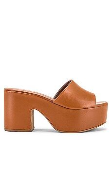 Larroude The Miso Platform Sandal in Caramel from Revolve.com | Revolve Clothing (Global)