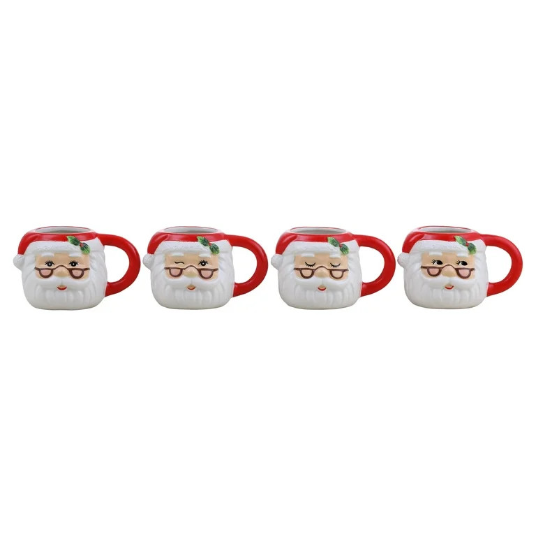 Mr. Christmas 16 oz Christmas Mugs - Set of 4 | Walmart (US)