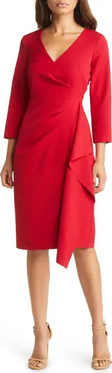 Eliza J Body-Con Ruffle Detail Cocktail Dress | Nordstrom | Nordstrom