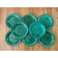 Antique Wedgwood Majolica Basketweave Plate Set Of 8 | Etsy (US)