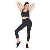 American Apparel Women's Forward Crop Legging, Black, Medium | Amazon (US)