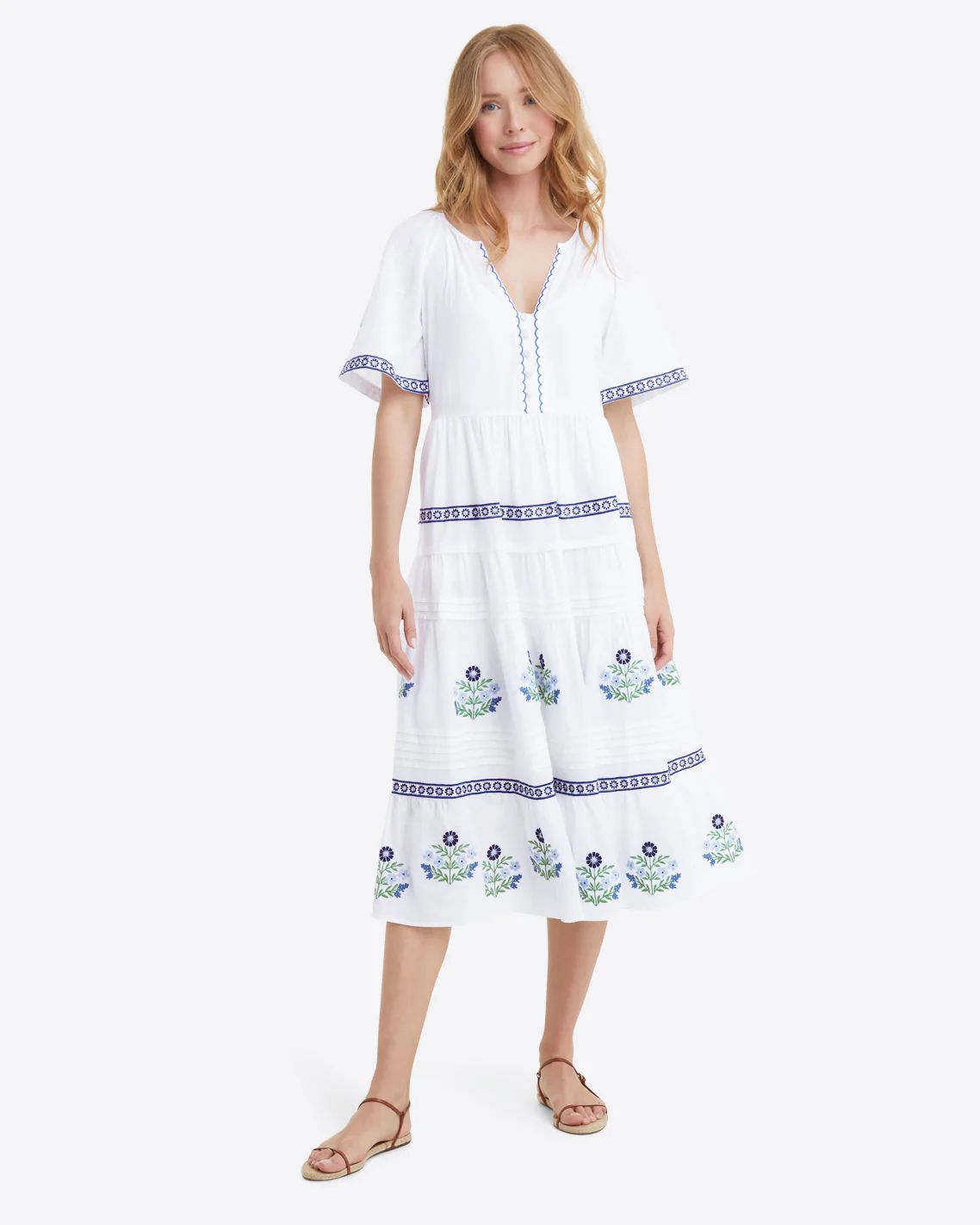 Carlene Dress in Floral Embroidery | Draper James (US)