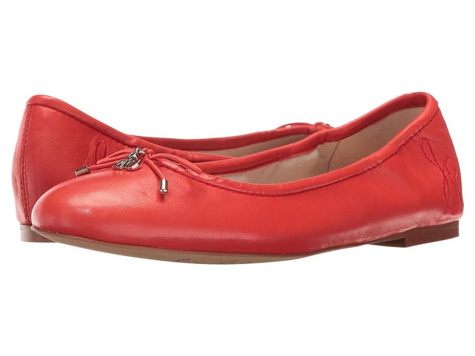Sam Edelman - Felicia (Havana Red Dress Nappa Leather) Women's Flat Shoes | Zappos