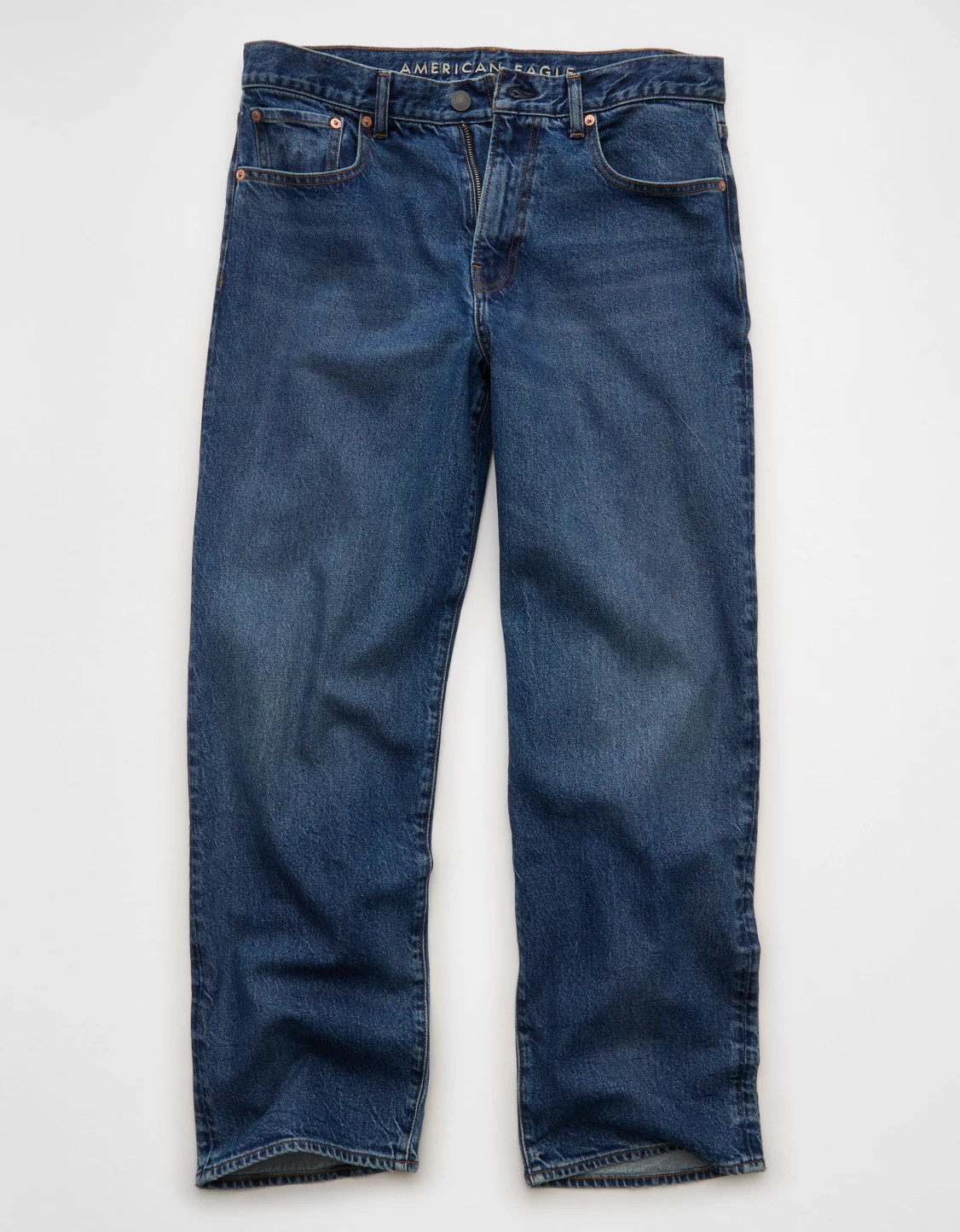 AE EasyFlex Loose Jean Men's Dark Indigo Wash 33 X 30 | American Eagle Outfitters (US & CA)