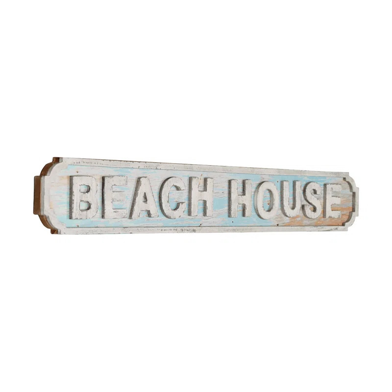 Beach House Sign Wall Décor | Wayfair North America