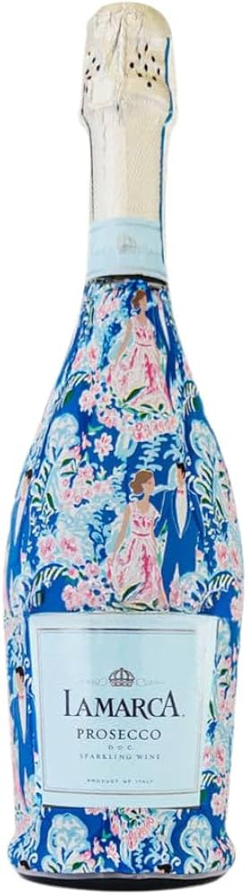 Beau Bottles Preppy Bride and Groom Custom Wine Label Wrap for La Marca 750ml Champagne Bottle - ... | Amazon (US)