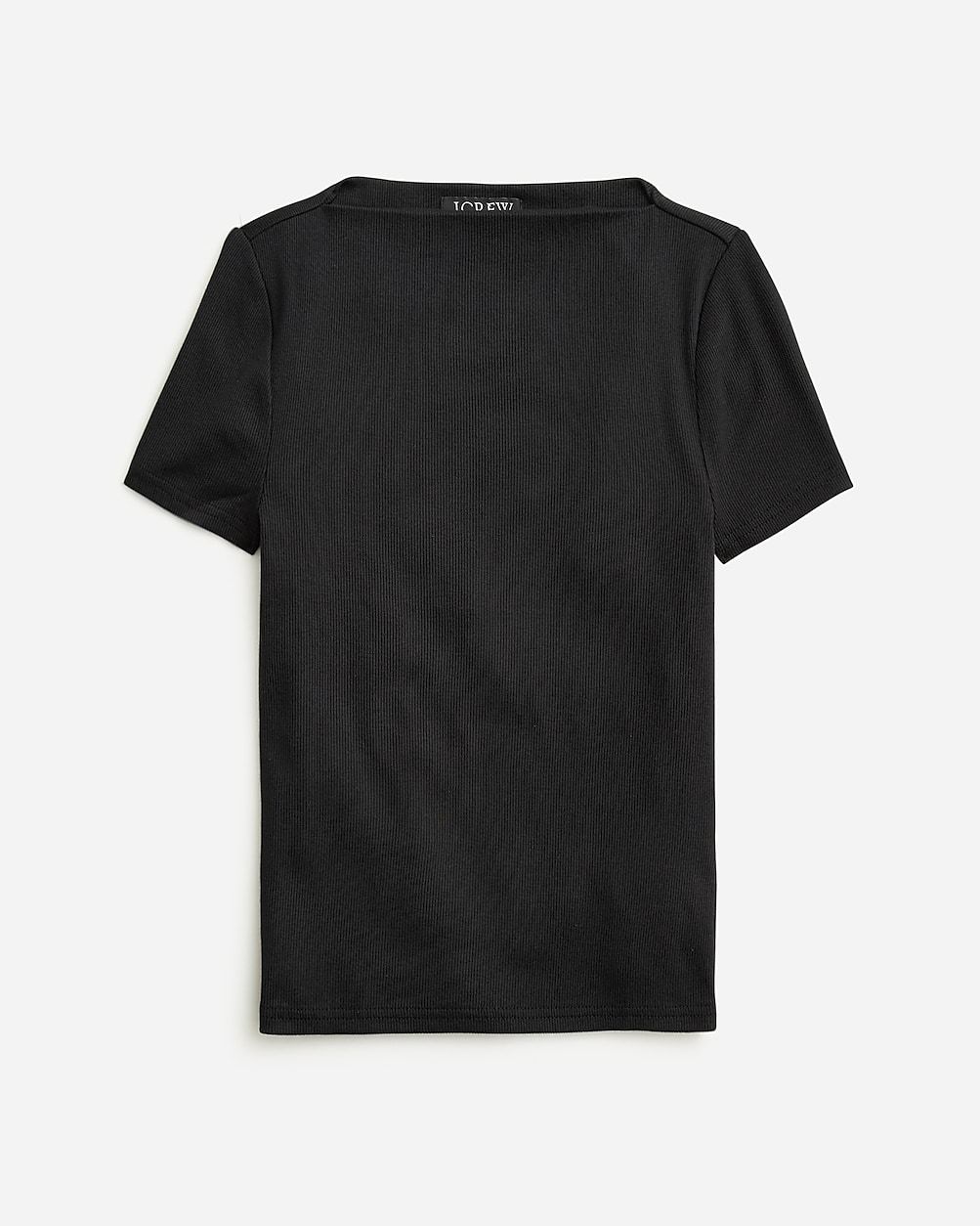 Fine-rib fitted boatneck T-shirt | J.Crew US