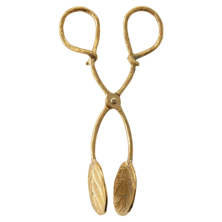 Brass Leaf Tongs | Wildfire Hygge Goods