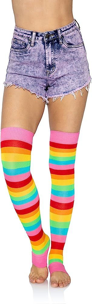 Leg Avenue Women's Extra Long Ribbed Knit Footless Leg Warmers | Amazon (US)