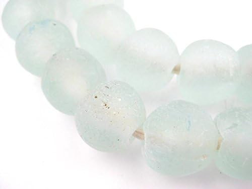 African Recycled Glass Beads - Full Strand Eco-Friendly Fair Trade Sea Glass Beads from Ghana Han... | Amazon (US)