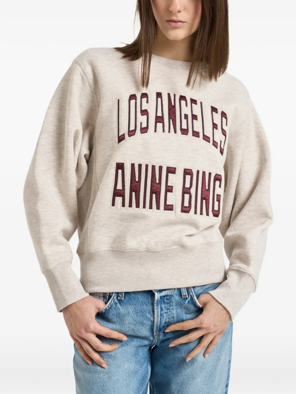 ANINE BING crewneck sweater - Neutrals | Farfetch Global