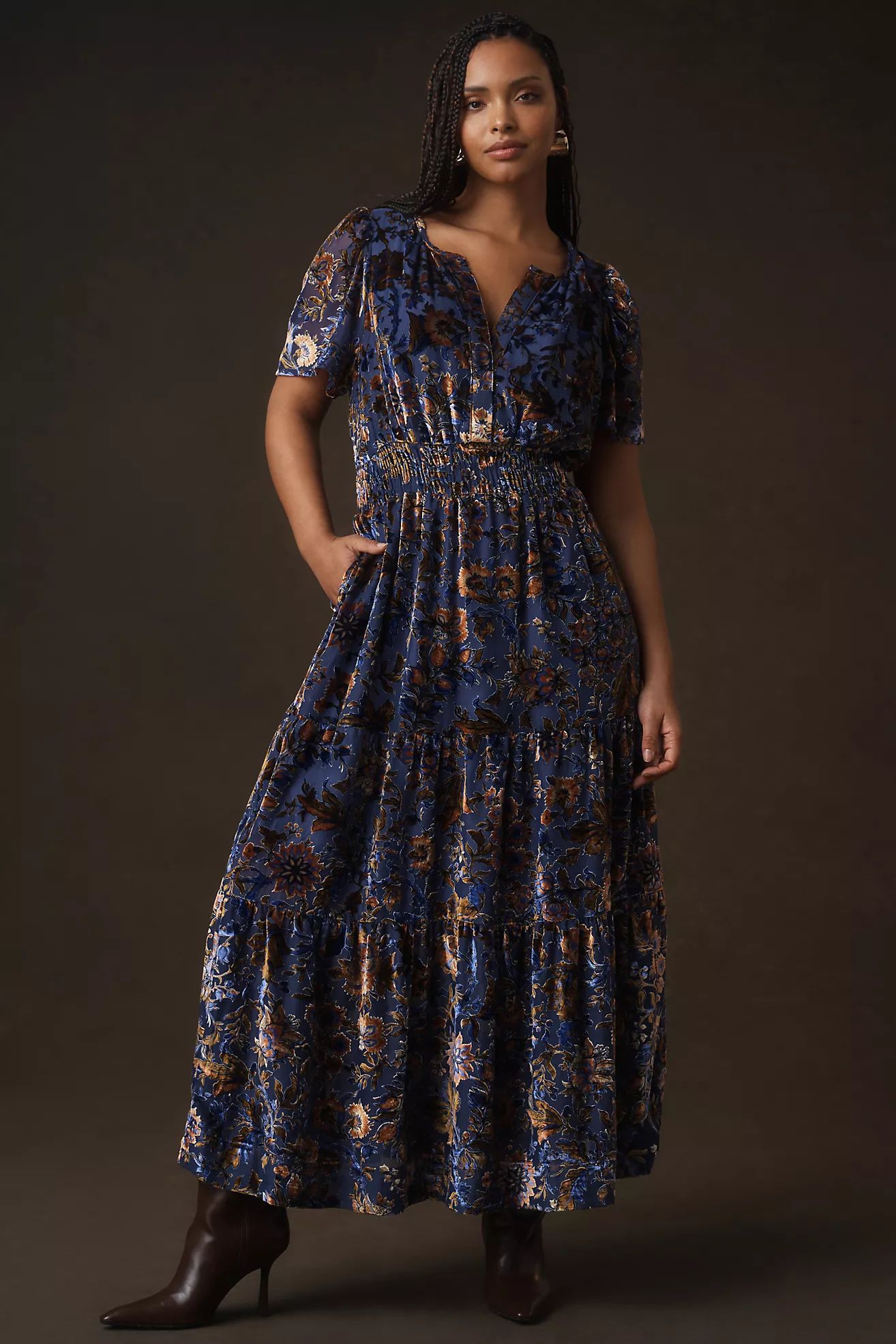 The Somerset Maxi Dress: Velvet Edition | Anthropologie (US)