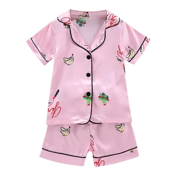 Kukoosong Toddler Girls Pajamas Sets Toddler Baby Girl Short Sleeve Tops+Shorts Pajamas Sleepwear... | Walmart (US)