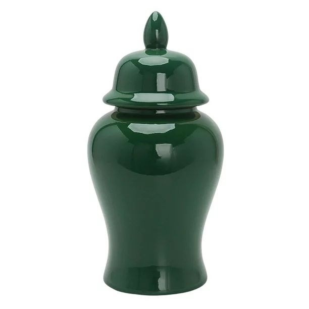 Traditional Ceramic Ginger Jar Storage Table Centerpiece Green Temple Jars Asian - Walmart.com | Walmart (US)