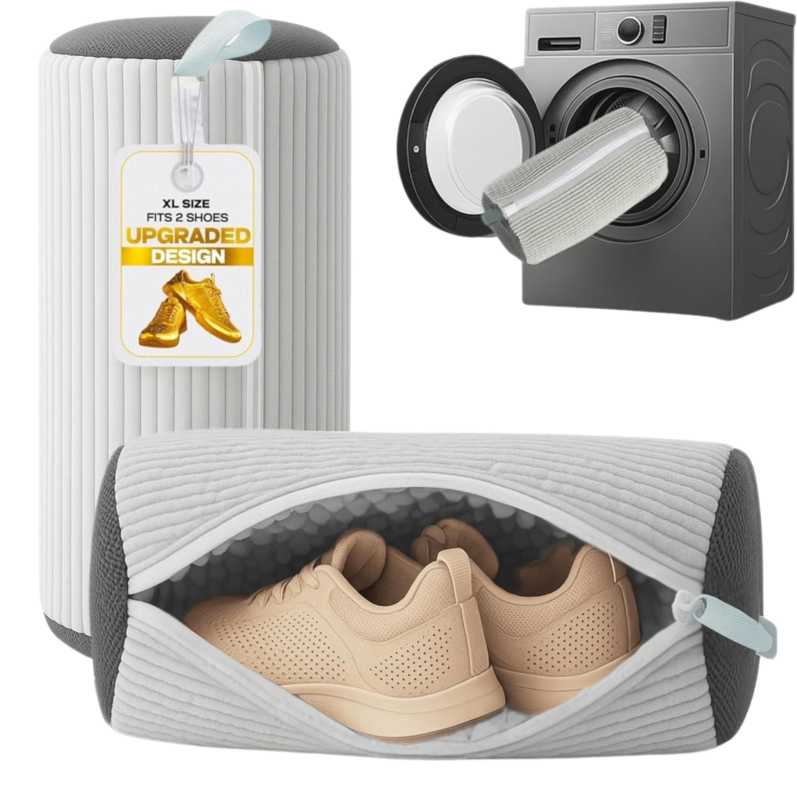 Jumbo Shoe Washing Machine Bag – Heavy-Duty Laundry Shoe Bag for Washer and Dryer – Fits All ... | Amazon (US)