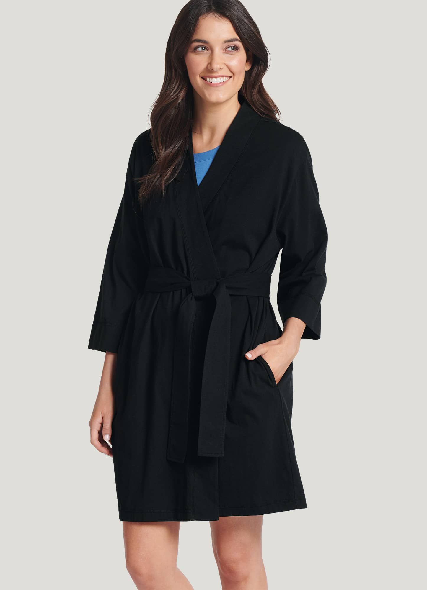 Jockey® Everyday Essentials Cotton Short Robe | Jockey