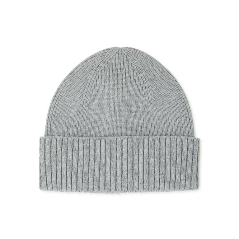 Time and Tru Women's Coordinate Beanie, One Size Fits Most, Medium Grey Heather | Walmart (US)