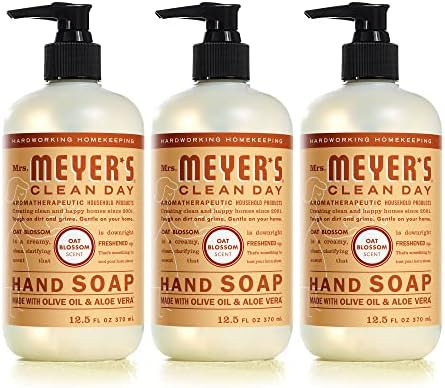 Mrs. Meyer's Hand Soap, Made with Essential Oils, Biodegradable Formula, Oat Blossom, 12.5 fl. oz -  | Amazon (US)