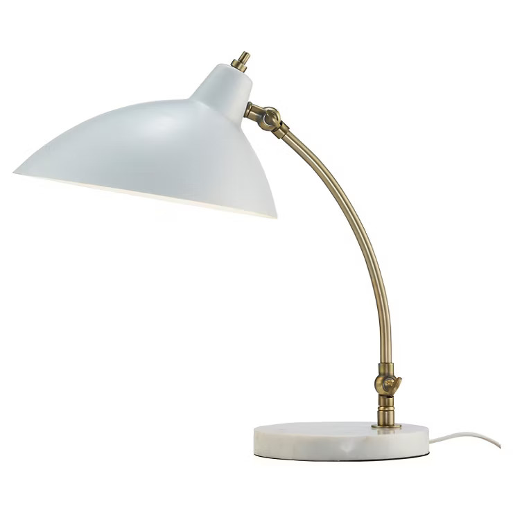 15" x 18" Peggy Desk Lamp White - Adesso | Target