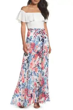 Off the Shoulder Floral Maxi Dress | Nordstrom